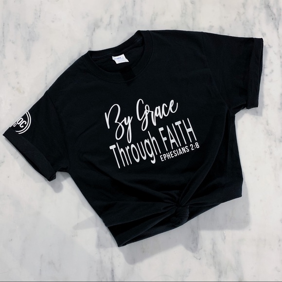 By Grace Through Faith Christian T-Shirt - Picture 6 of 9